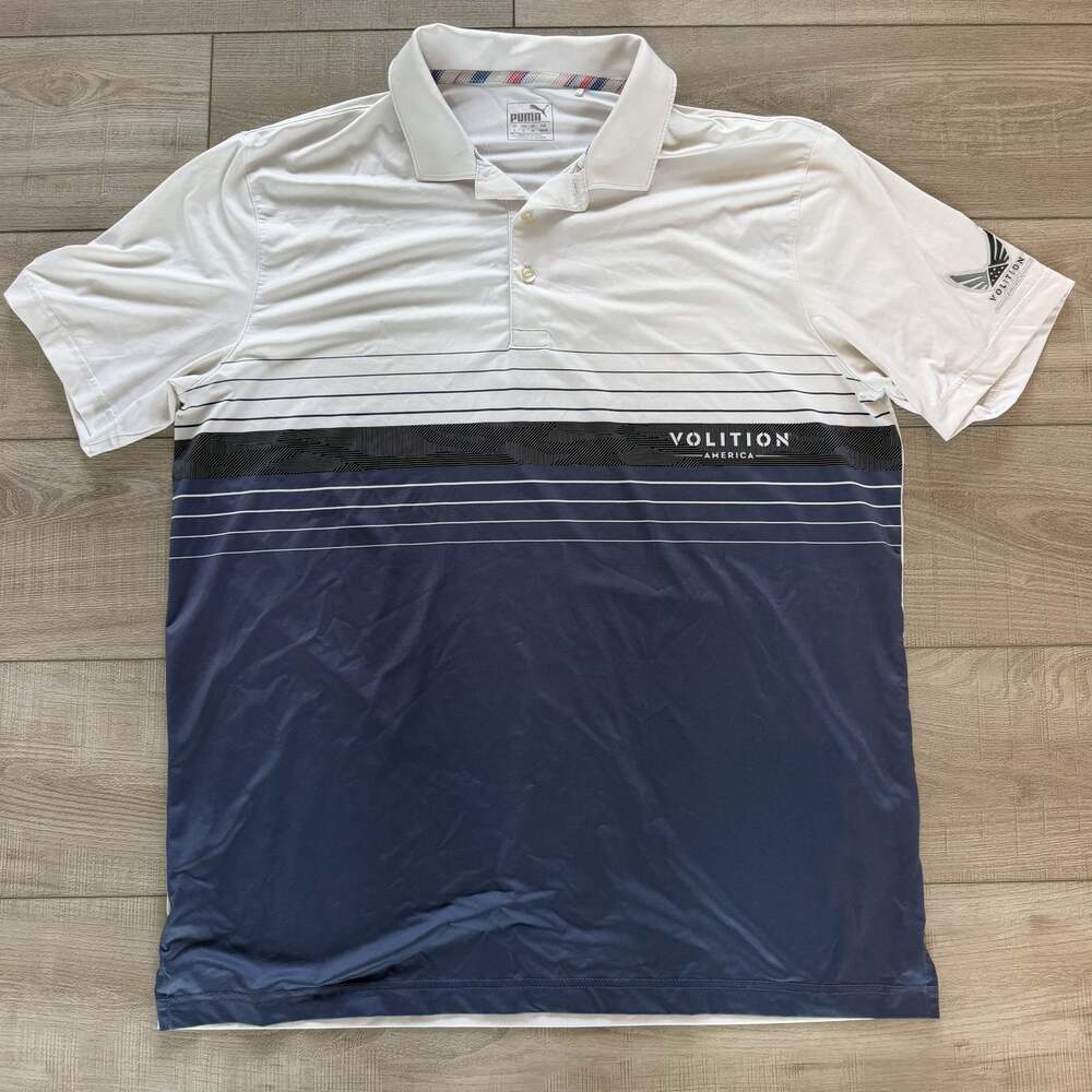 Puma Volition America Golf Polo Shirt Mens L